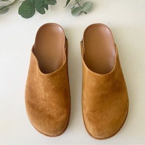 Jenni Kayne Moc Clogs Shoes Brown Suede